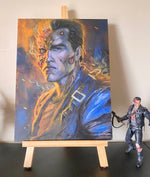 The T-800 “Goodbye” - Acrylic Painting on Composit Wood Board