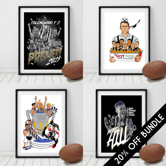 Complete 'Grange Mapies Premiers' Print Set, By Grange Wallis (4 x UNFRAMED, 20% off Bundle)