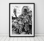 The Phantom Villains -  The Phantom VS Ming The Merciless - Original Art