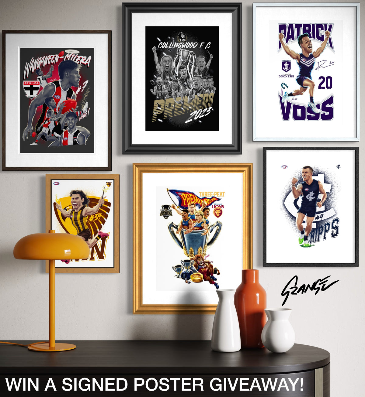 WIN A SIGNED GRANGE WALLIS POSTER!