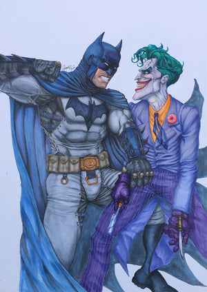 Batman vs The Joker - Original Art