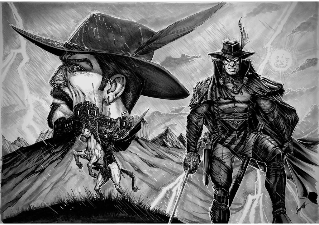 The Phantom - The Man With The Silver Nose Original Artwork