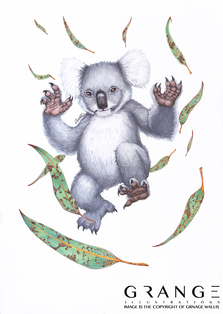 The Koala & Their Precious Eucalyptus (Original Artwork)